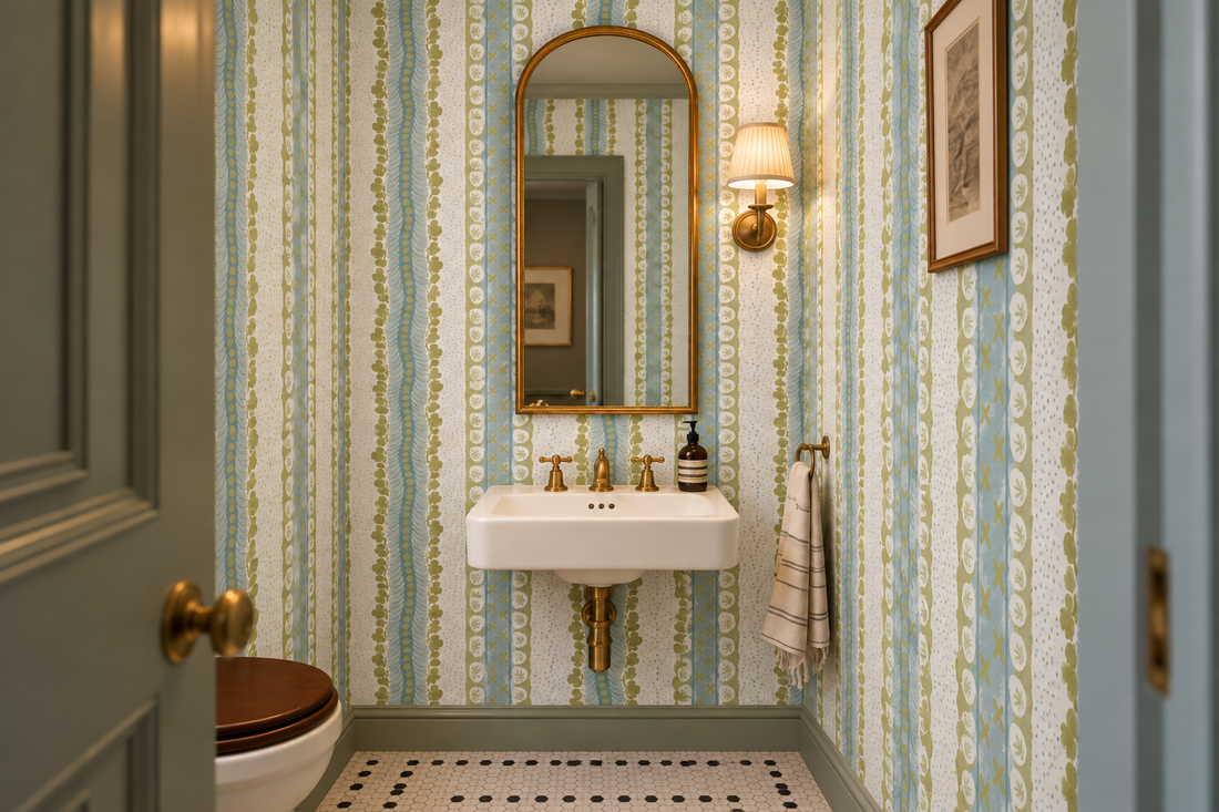 Papel pintado para baños pequeños: 5 ideas | Be Tip-Top